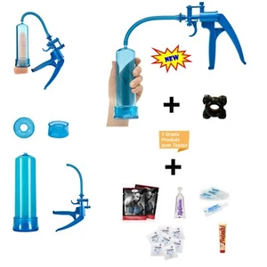 Penispumpe 20. FirePump BLUE + Gel + Scherengriff Penisvergrößerung Potenzpumpe - Bild 1 von 10