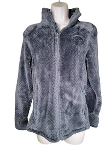 The North Face Women Medium Blue Osito Silken Raschel Fleece Stand Collar Jacket - Picture 1 of 7