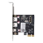 PCIE PCI for to USB 3.1 Type-C 2 Port USB Type-A Expansion Car