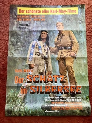 Der Schatz im Silbersee Kinoplakat Poster A1, 1975, Lex Barker, Winnetou, May - Bild 1 von 2