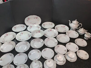 Royal Kent Poland Geschirr Set 42 LESEN Rosa Rose - Bild 1 von 10