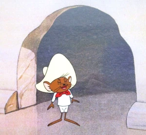 SPEEDY GONZALES mouse sobrero 1970's Warner Brothers Original PRODUCTION CEL - Picture 1 of 4