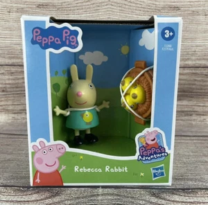 Peppa Pig Rebecca Rabbit Figure & Accessory Toy NEW Peppa’s Adventures - Picture 1 of 5