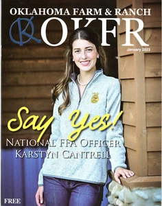 OKFR Oklahoma Farm & Ranch Magazine January 2023 FFA Officer Karstyn Cantrell - Picture 1 of 2