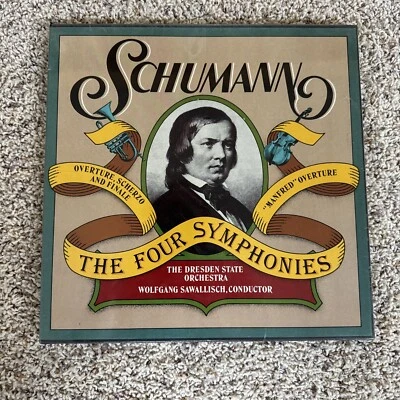 Schumann The Four Symphonies 3 vinyl LP boxset EMI Arabesque NM SEALED - Image 1 of 4