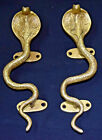 Golden Snake Figurka Klamka Mosiądz Cobra Wąż Klamka Ściągacz drzwi VRRV