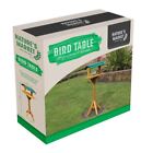 New Bird Feeding Station Natural Wooden Table Easy Assemble Garden Home