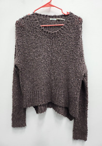 Kimchi Blue Urban Outfitters Womens Sweater XS Brown Oversized Knit Pullover