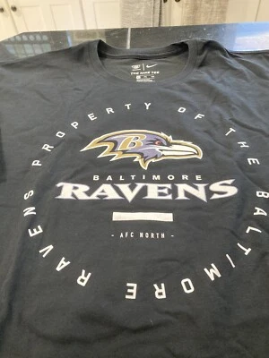MENS NFL NIKE BALTIMORE RAVENS SHORT SLEEVE SHIRT BLACK 3XL NEW - Image 1 of 3