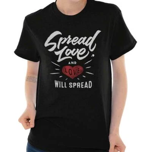 Love Inspirational Motivation Inspire Gift Womens Graphic Crewneck T Shirt Tee - Picture 1 of 9