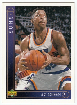 Upper Deck Basketball Trading Card (1993) - Suns - Card #398: A.C. Green - Image 1 of 2