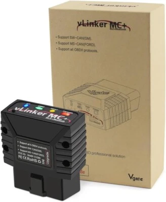 Vgate vLinker MC+ BT4.0 OBD2 Code Reader Diagnostic Scanner for IOS/Android/PC - image 1 of 4