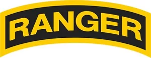 U.S. Army Ranger Tab #2 Military Vinyl Decal Sticker Window Wall Cornhole - Picture 1 of 4