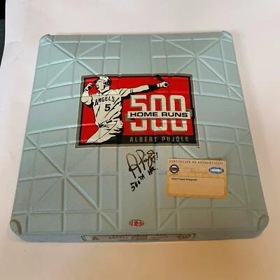 Beautiful Albert Pujols 500th Home Run Signed Full Size Base With Steiner COA - Image 1 of 4