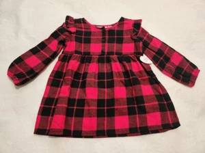 NWT Children's Place Red Black Plaid Christmas Dress 18-24 Months Baby Girl - Picture 1 of 1
