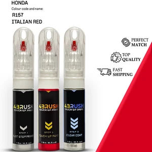 for HONDA R157 ITALIAN RED Touch Up Paint Scratch Repair Remove Kit Set Pen Brus - Zdjęcie 1 z 9