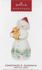 Hallmark Keepsake 2022 Snowtop Lodge Constance R. Goodwyn Porcelain Ornament - Picture 1 of 2