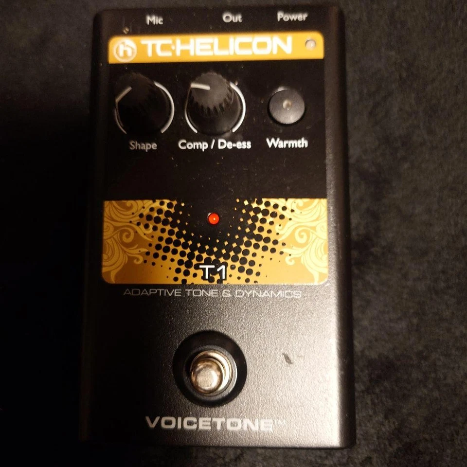 TC Helicon Voicetone T1 Adaptive Tone & Dynamics Vocal Processor Pedal Tested JP - Image 1 of 1