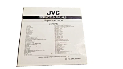 JVC SERVICE MANUAL FOR TV & OTHER SETS MANUFACTURED IN SEPTEMBER 2000  SML200009 - Image 1 of 2