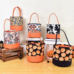 Halloween gift candy storage basket atmosphere decoration props - Picture 1 of 13