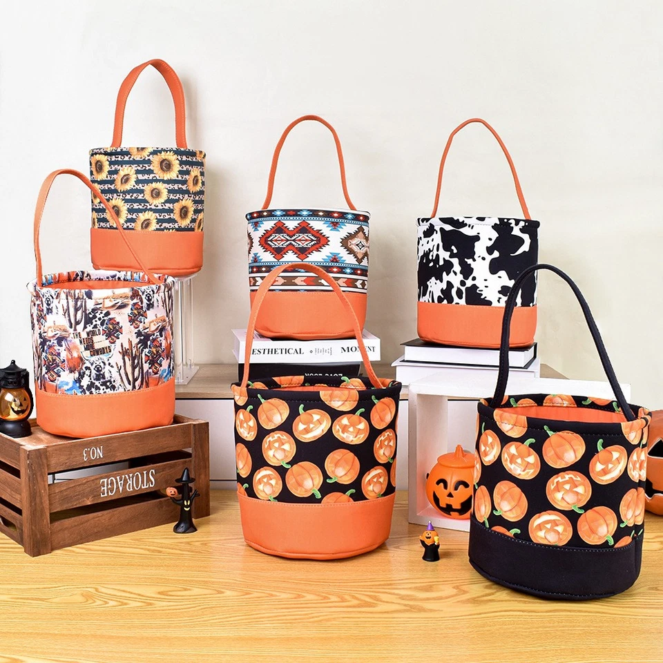 Halloween gift candy storage basket atmosphere decoration props - Image 1 of 4