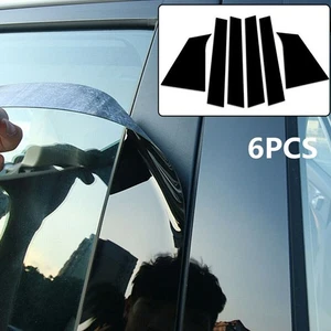 Per Chevrolet Malibu 2016-2021 6pz Copripilastri Pali Guarnizione Porta Nero Lucido Nuovo - Foto 1 di 9