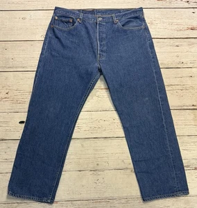 Vtg Levis 501xx Jeans Buttonfly Blue Denim Pants Men’s Sz 38x28 (tag 40x30) - Picture 1 of 17
