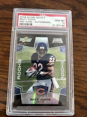 2008 Score Select- Matt Forte #365 End Zone Autograph - Image 1 of 2