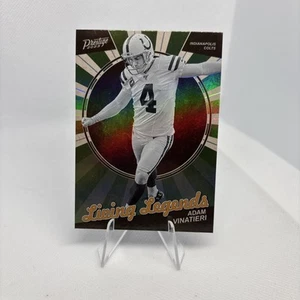 Adam Vinatieri 2023 Panini Prestige Living Legends #LL-1 Green Sunburst NFL Colt - Picture 1 of 2