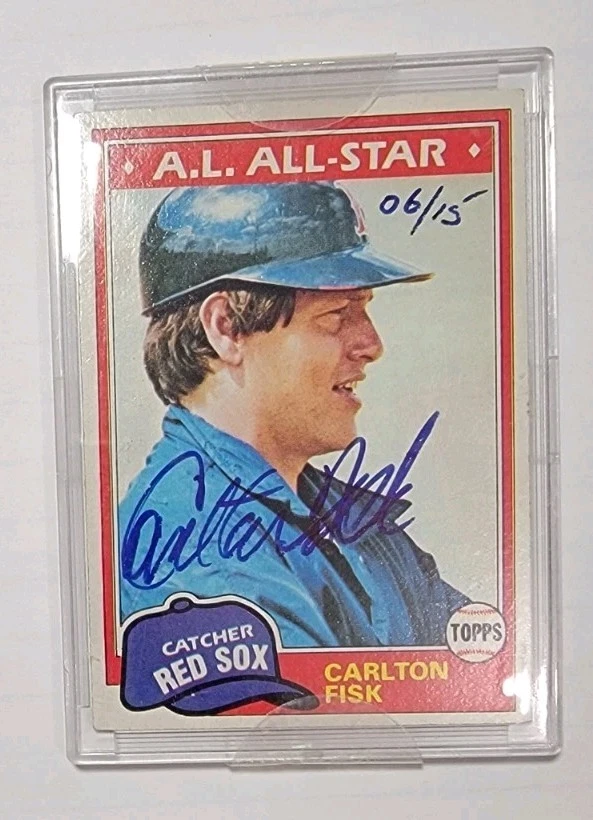 2004 Topps Original Signature Edition Carlton Fisk Auto 6/15 #480 - Image 1 of 2