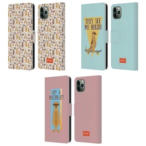 OFFICIEL emoji® MEERKAT ÉTUI COQUE DE LIVRE EN CUIR POUR APPLE iPHONE TÉLÉPHONES - Photo 1 sur 9