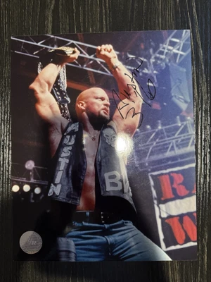 Фотография Стива Остина с автографом Stone Cold 8x10 WWE без сертификата подлинности - Изображение 1 из 2