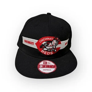 Vtg Y2K New Era 9FIFTY Cincinnati Reds Cooperstown Collection Snapback Hat Wool - Picture 1 of 11