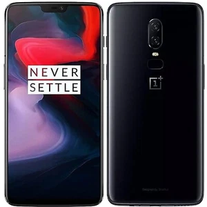 OnePlus 6 4G Mirror Black 64GB + 6GB Dual-SIM Factory Unlocked GSM NEW - Afbeelding 1 van 3