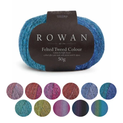 Rowan Felted Tweed Colour DK Double Knit Alpaka Wolle Häkelgarn 50g alle Farbtöne - Bild 1 von 4