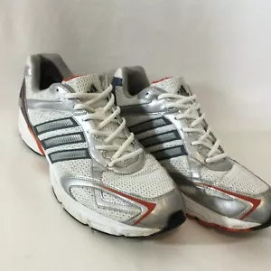 Scarpe da corsa Adidas uomo taglia 14 bianco argento arancione rete sintetica G03239 - Foto 1 di 5