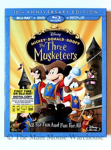 Disney Mickey Mouse & Friends Die drei Musketiere Blu-ray DVD und digitale Kopie - Bild 1 von 4