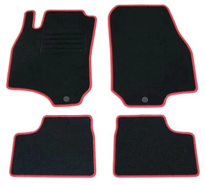 Fußmatten Set für Opel Astra G Cabrio 2001-2004 Matten Autoteppiche roter Rand - Bild 1 von 5