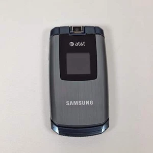Samsung SGH-A747 Blue Flip Phone (AT&T) - Picture 1 of 7