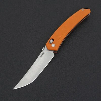 SANRENMU SRM Knives Messer 9211-GJ Folder 8Cr13MoV Stahl G10 Griff Ambi Lock ORANGE
