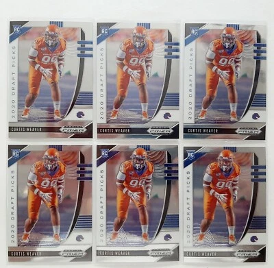2020 Prizm Draft Picks Curtis Weaver (RC) #166 Lot Of 6 - Image 1 of 3