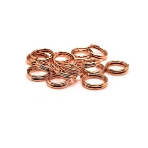 100, 500 o 1,000 piezas a granel de oro rosa oscuro de 6 mm divididos - vendedor de EE. UU. - DO765 - Imagen 1 de 3