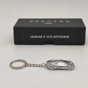 Diecast JAMES BOND SPECTRE 007 JAGUAR C-X75 Keychain Keyring Silver BRAND NEW - Picture 1 of 10