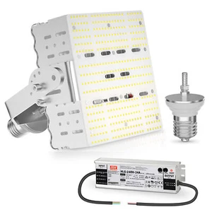 240W LED Shoebox Retrofit Kits Replace 600-800W HID/MH/HPS Parking Lot Road Lamp - Picture 1 of 9
