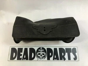 Harley real leather front fork sissy bar tool bag pouch  - Bild 1 von 3