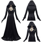 Resident Evil Village Cosplay Costume Vampire Lady Dress Halloween Full Outfits