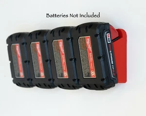 Milwaukee M18 Latching Battery Mount / Holder / Rack - Original Design - Picture 1 of 17
