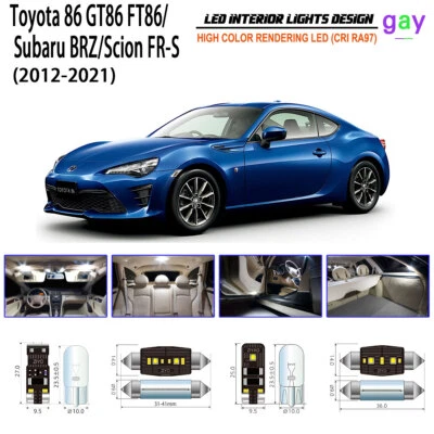 LED Interior Light White Kit For Toyota 86 GT86 Scion FR-S Subaru BRZ Replacemet - Image 1 of 4