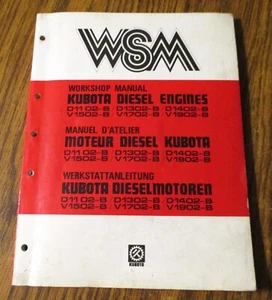 Kubota D1102B D1302B D1402B V1502B V1702B V1902BE Motor Service Reparaturanleitung - Bild 1 von 9