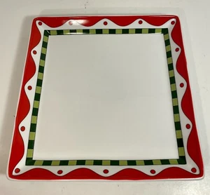 Fitz & Floyd 'Stocking Stuffers' Tray Dessert Platter Square - Picture 1 of 5